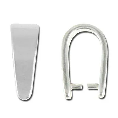 10mm Sterling Silver Pinch Bail