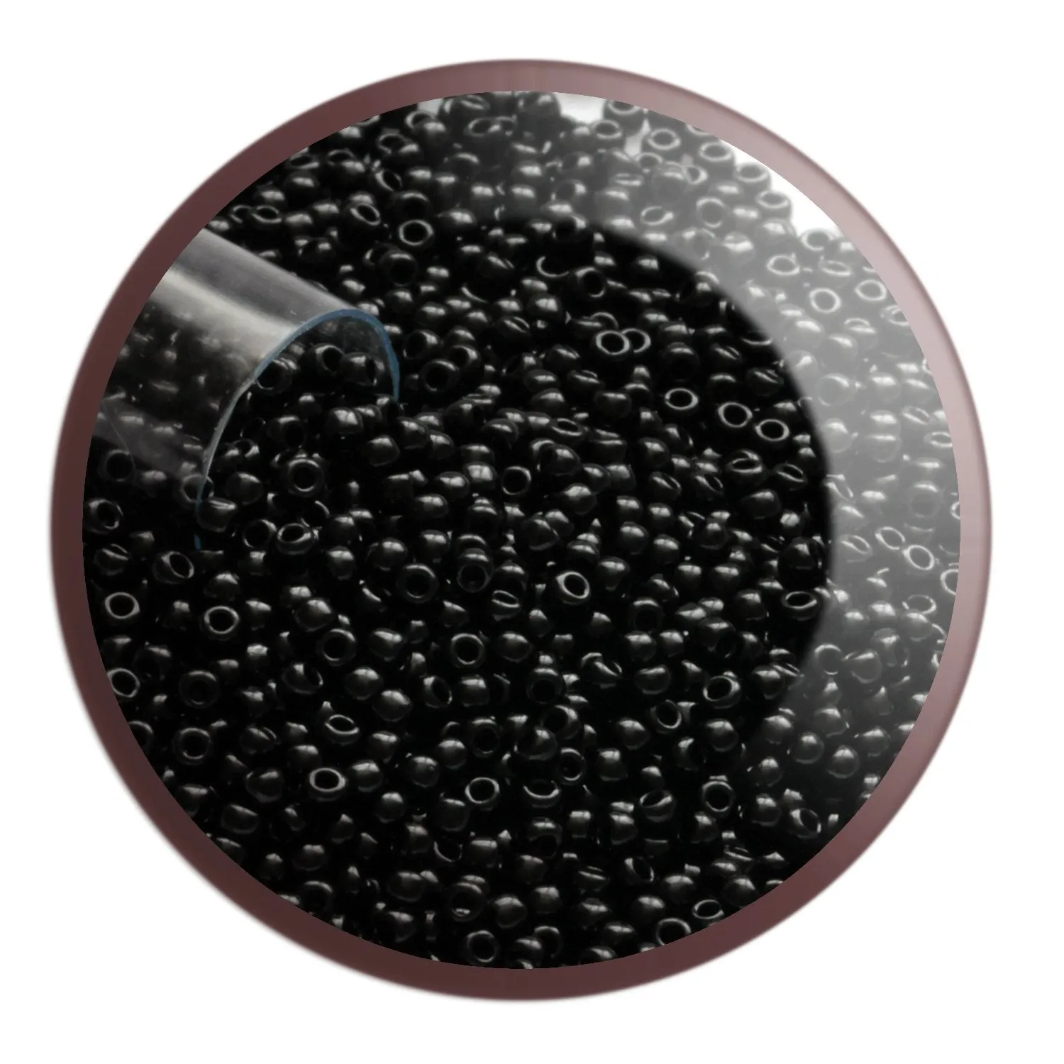 11/0 TR-49  Jet Black Opaque 10g/30g Round Toho | Beading Supply