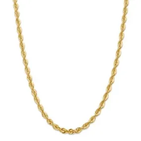 6.00mm Gold Rope Chain Necklace