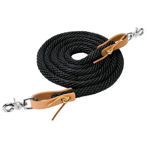 8' Poly Roper Reins with Scissor Snap