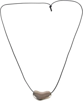 Adjustable Leather Rope Necklace With Swirls Pendant Supplies For Trendy Men And Women Versatile Fashion Accessory