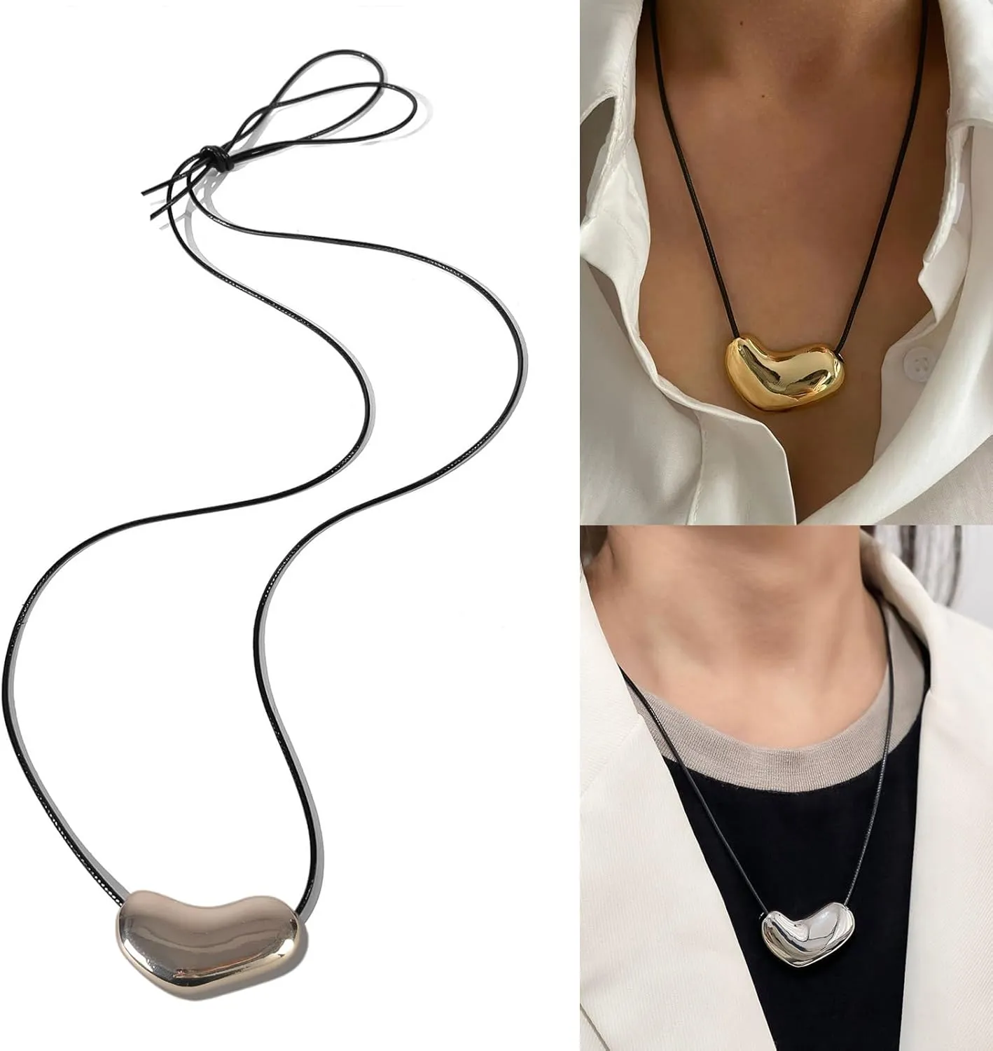 Adjustable Leather Rope Necklace With Swirls Pendant Supplies For Trendy Men And Women Versatile Fashion Accessory