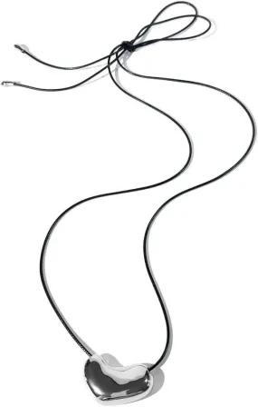 Adjustable Leather Rope Necklace with Swirls Pendant Supplies for Trendy Men and Women Versatile Fashion Accessory