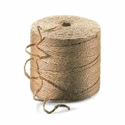 Big spool of natural sisal rope for handicraft making