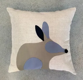 Bilby Cushion in Grey and Black