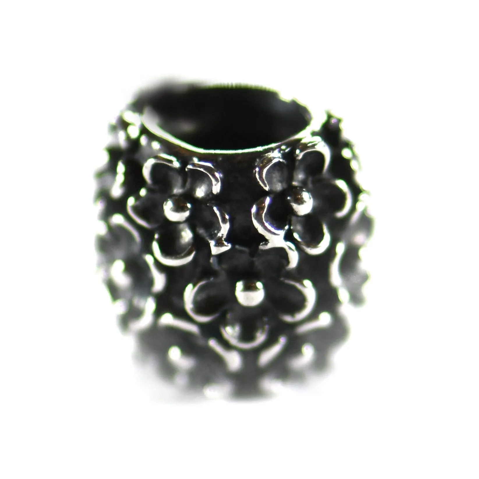 Cherry blossoms silver beads