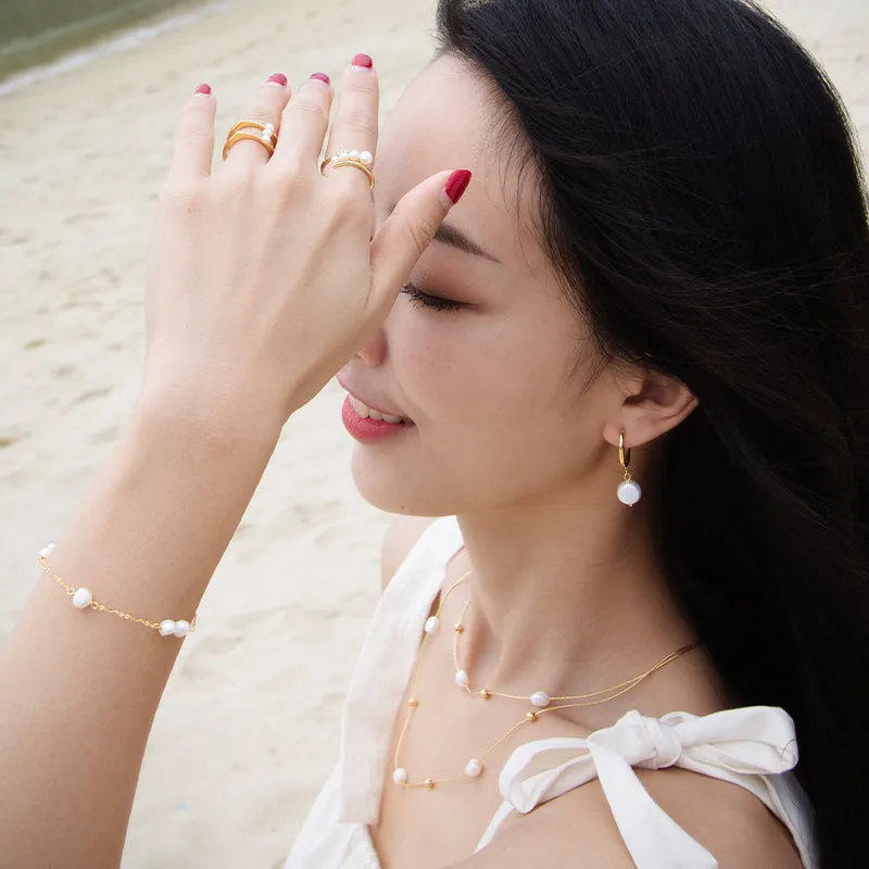 Double Layer Freshwater Pearl Necklace