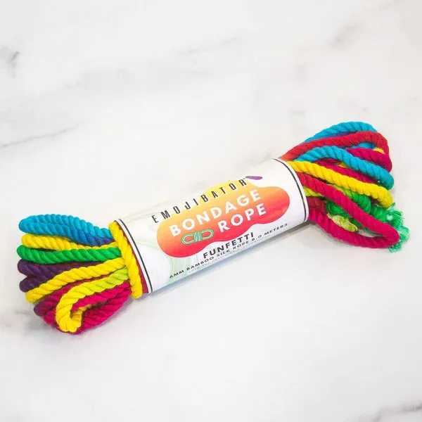 Emojibator Funfetti Rainbow Bondage Rope 26.25 ft.