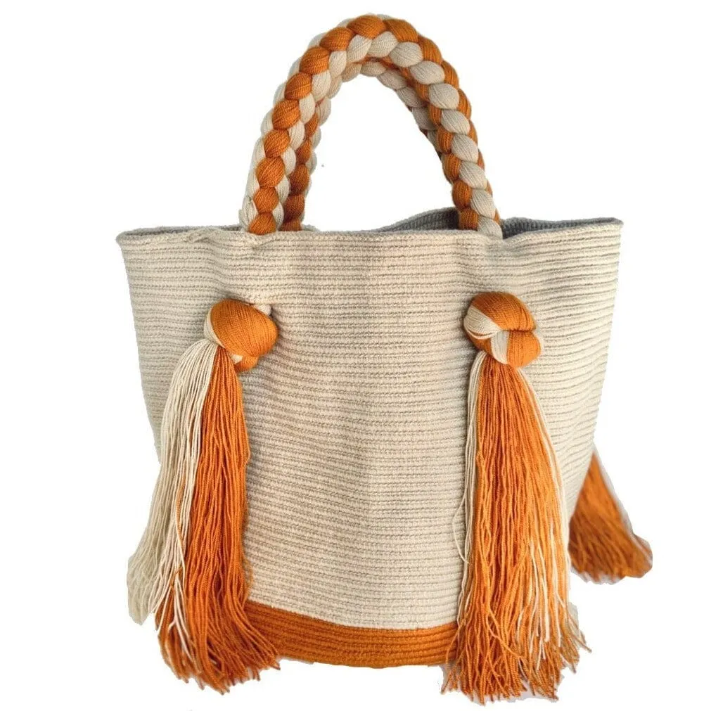 Endless Summer Tote Bags | Long Tassels Beach Tote - M