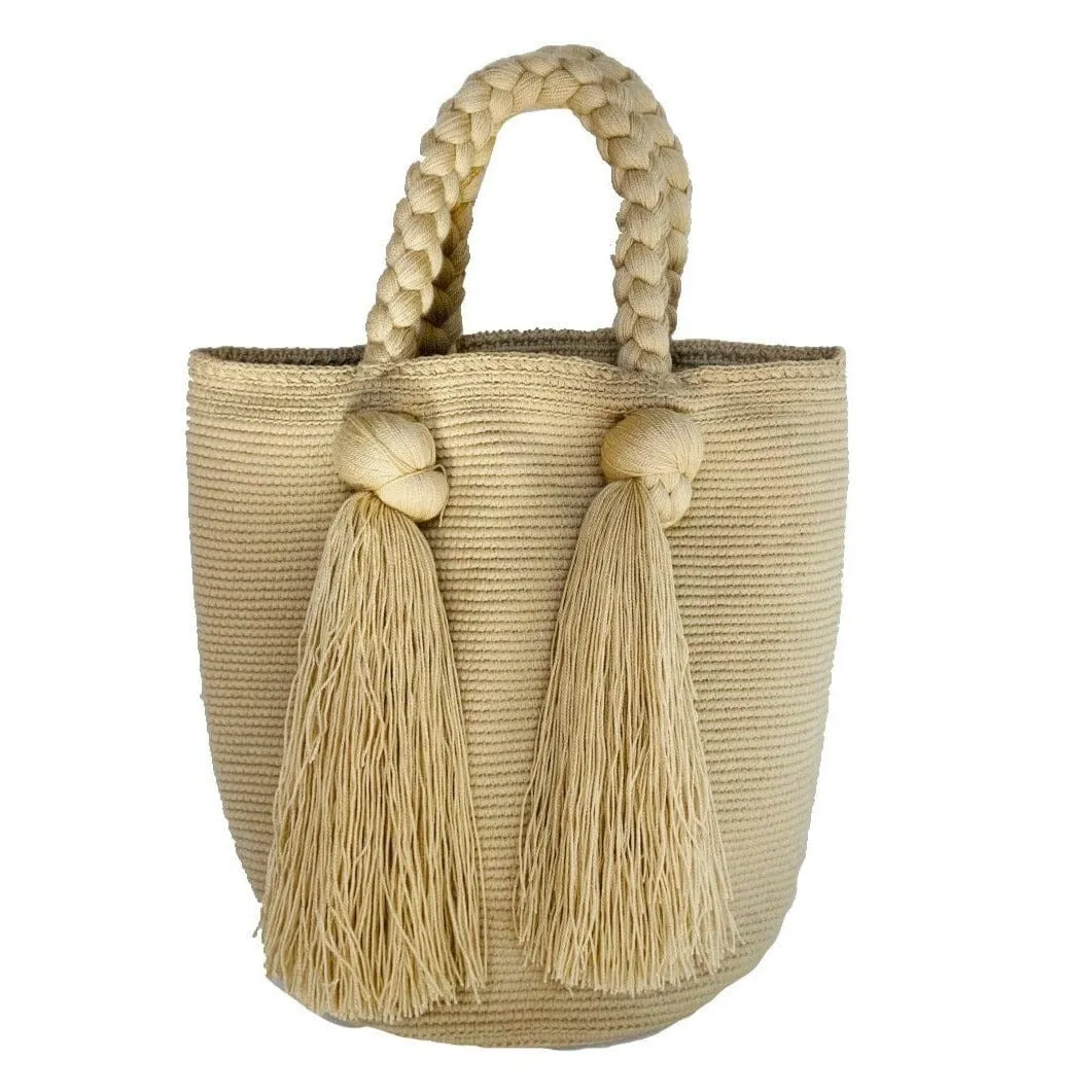 Endless Summer Tote Bags | Long Tassels Beach Tote - M