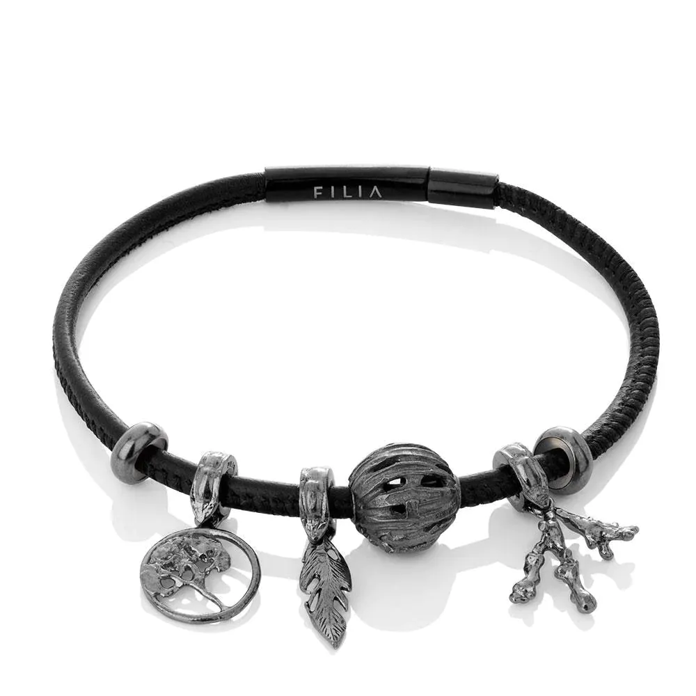 FILIA OXIDIZED SILVER ISLAND CHARM