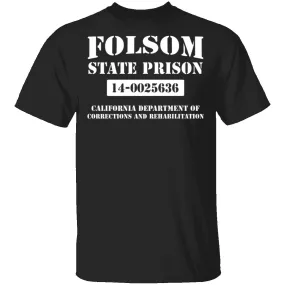 Vintage-Inspired Folsom State Prison Graphic T-Shirt
