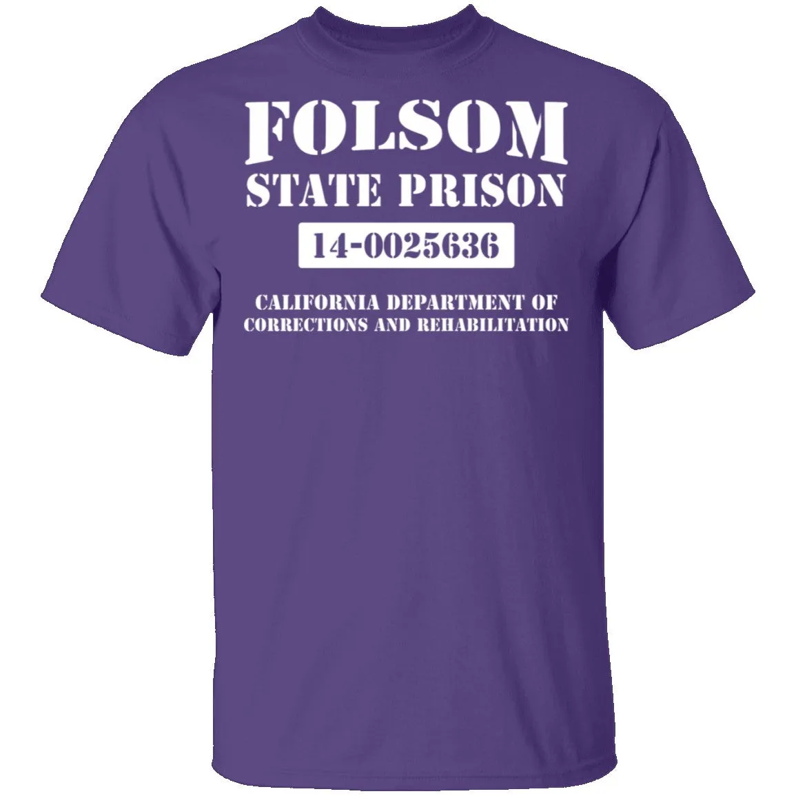 Vintage-Inspired Folsom State Prison Graphic T-Shirt
