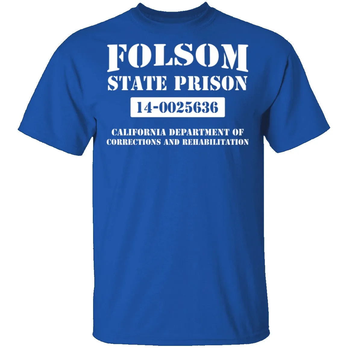 Vintage-Inspired Folsom State Prison Graphic T-Shirt