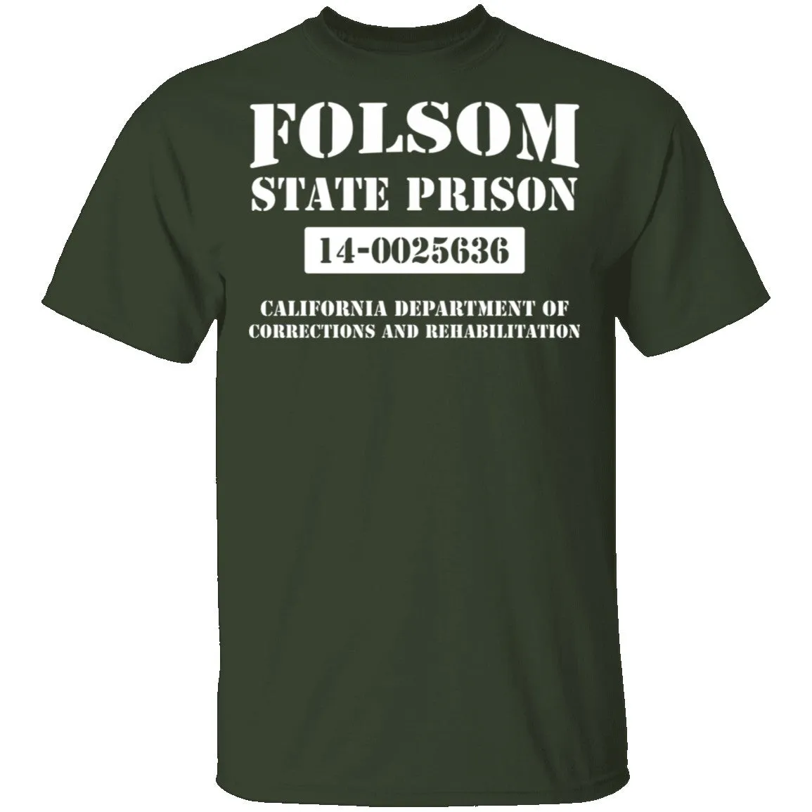 Vintage-Inspired Folsom State Prison Graphic T-Shirt