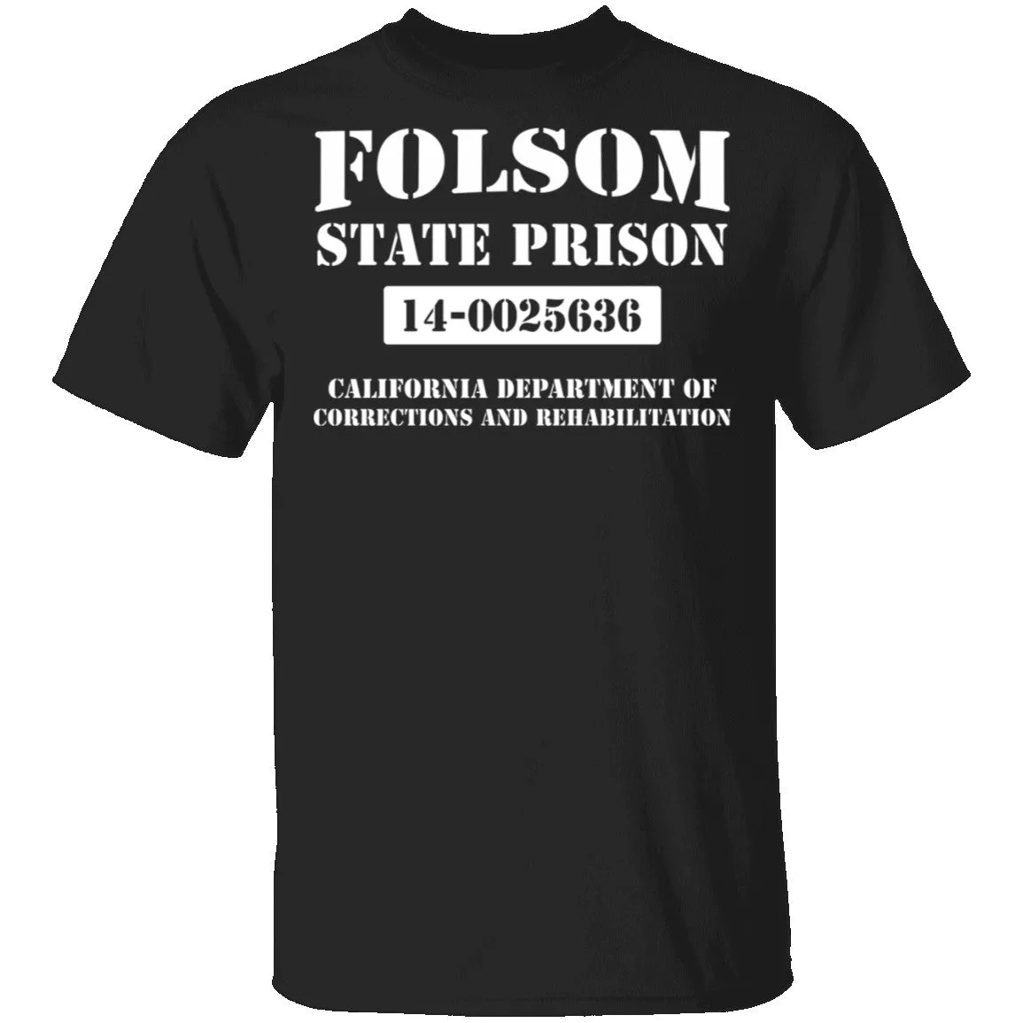 Vintage-Inspired Folsom State Prison Graphic T-Shirt