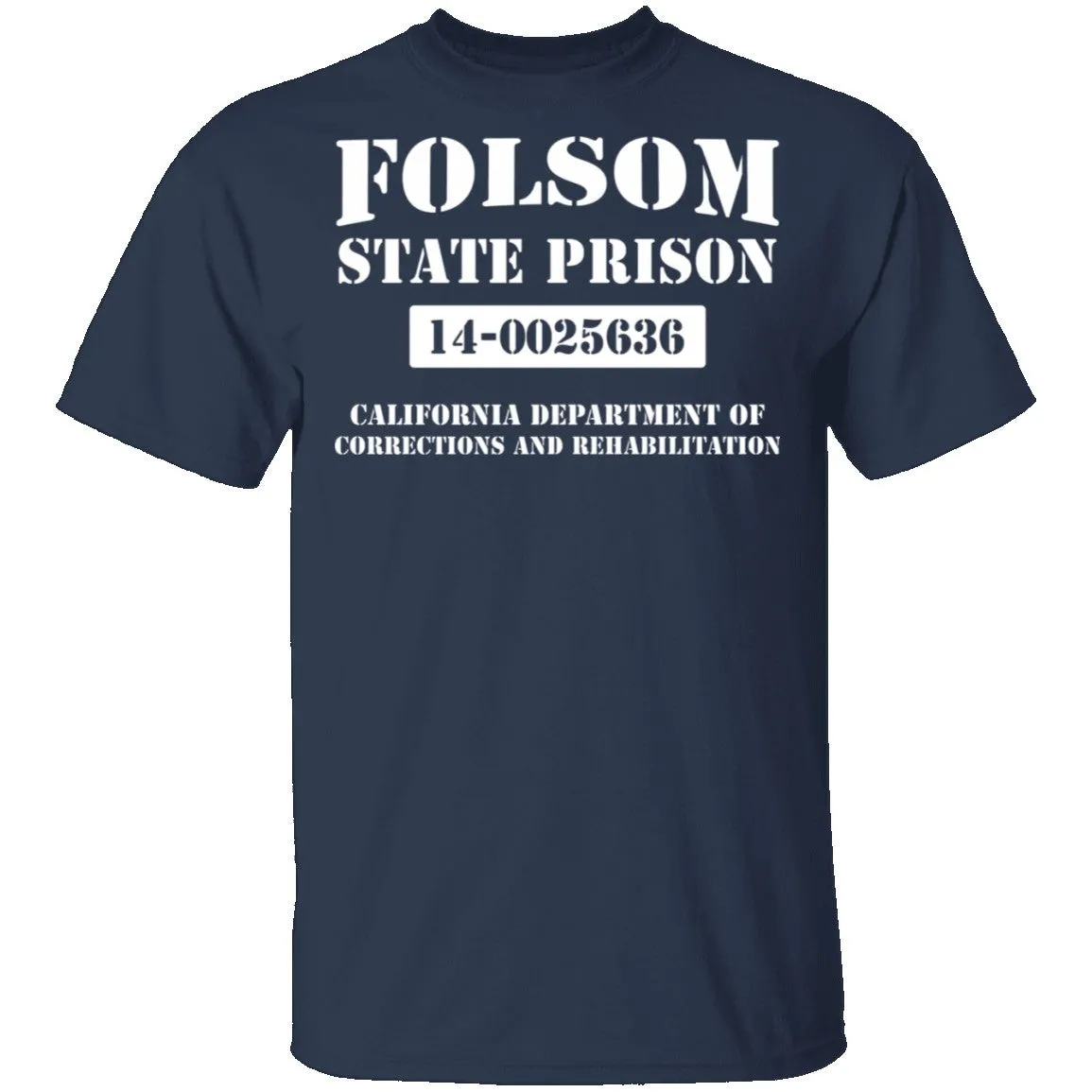 Vintage-Inspired Folsom State Prison Graphic T-Shirt