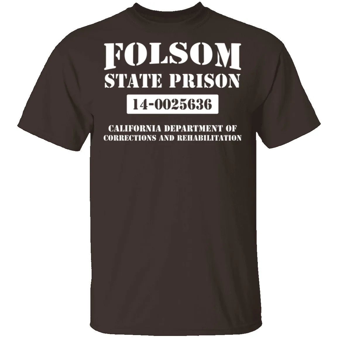 Vintage-Inspired Folsom State Prison Graphic T-Shirt