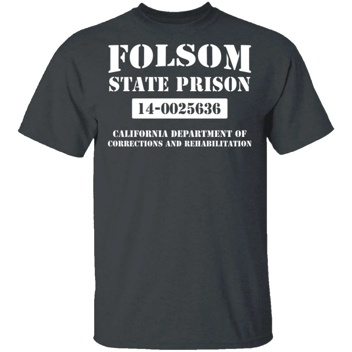 Vintage-Inspired Folsom State Prison Graphic T-Shirt