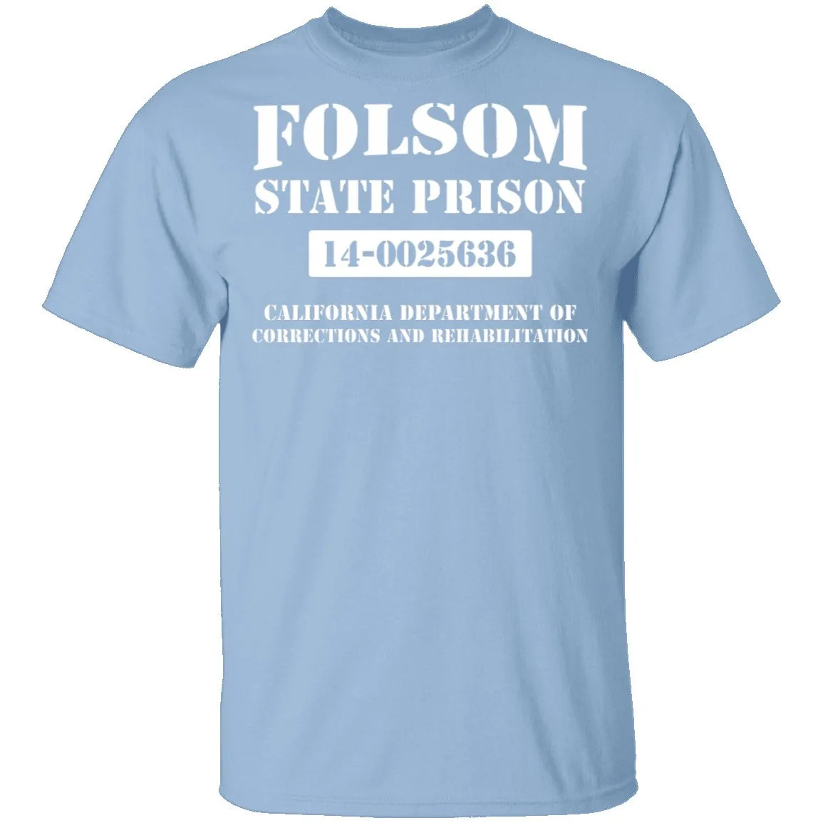 Vintage-Inspired Folsom State Prison Graphic T-Shirt