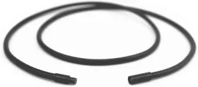 Glory Qin 3mm Black Braided Leather Cord Wax Wire Leather Cord Chain Stainless Steel Rice Clasps Necklace Rope Chain 16 TO 28 Inch (16 Inches)