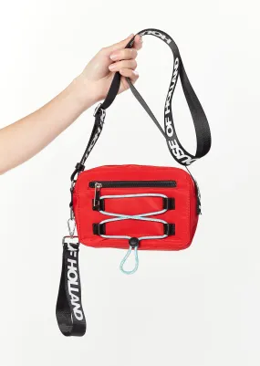 House of Holland Cross Body Bag With Rope Detail In Red