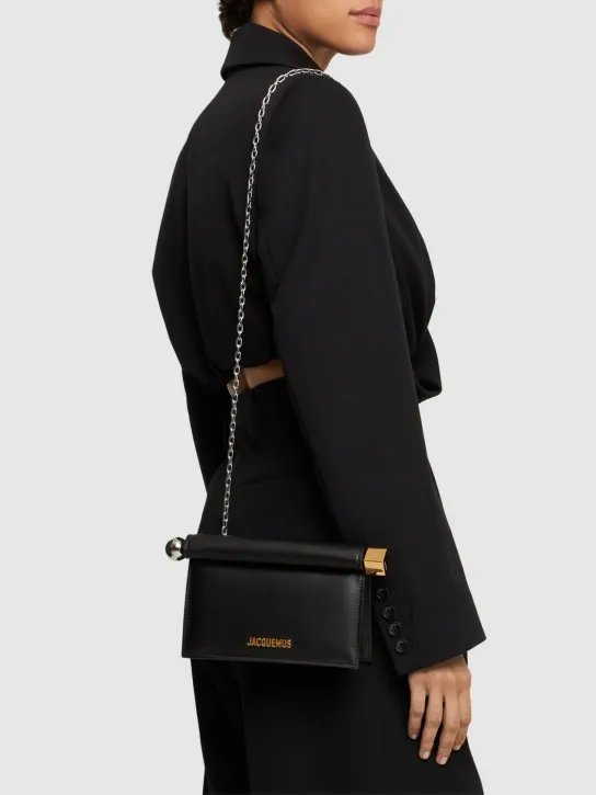 Jacquemus   La Petite Pochette Rond leather clutch 