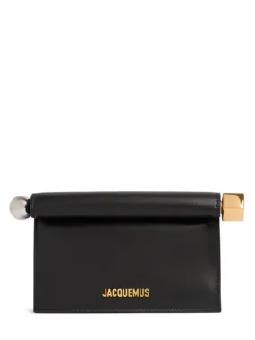 Jacquemus   La Petite Pochette Rond leather clutch 