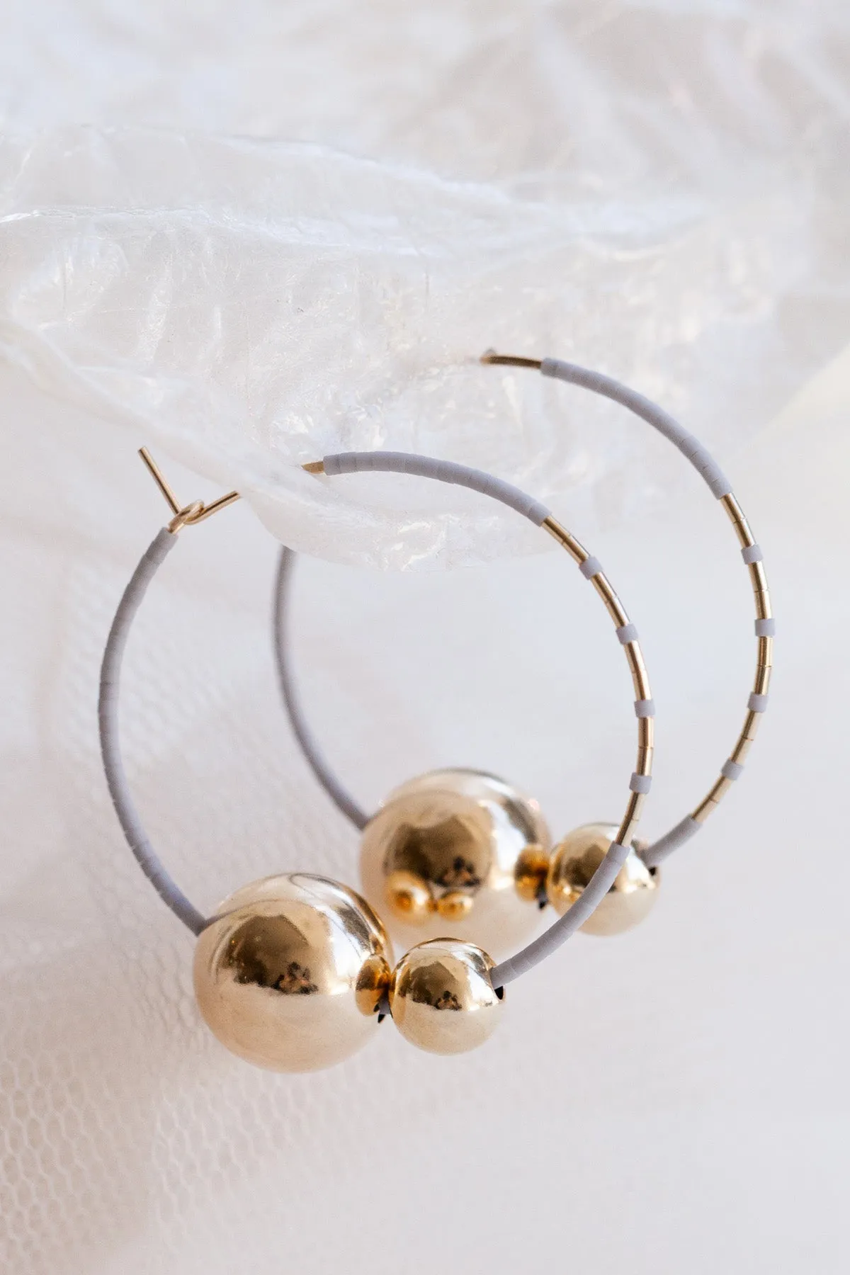Kari Earrings, Mist