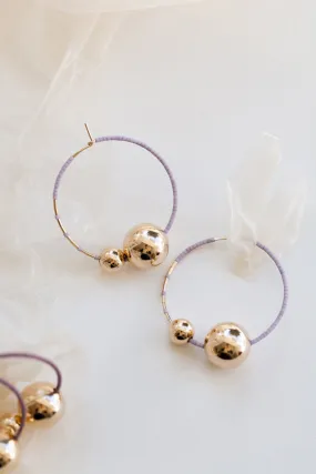 Kari Earrings, Wisteria
