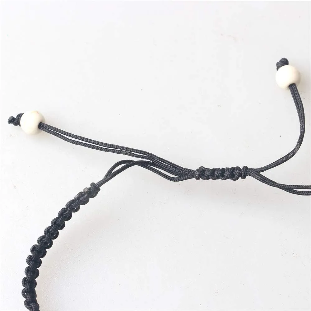 kelistom Turtle Beads Chain Bracelet for Women Men Handmade Natural Stone Elastic Stretch Bracelet Friendship Couple Bracelets