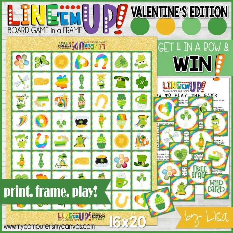 LINE 'Em UP! {St. Patrick's Day} PRINTABLE Game