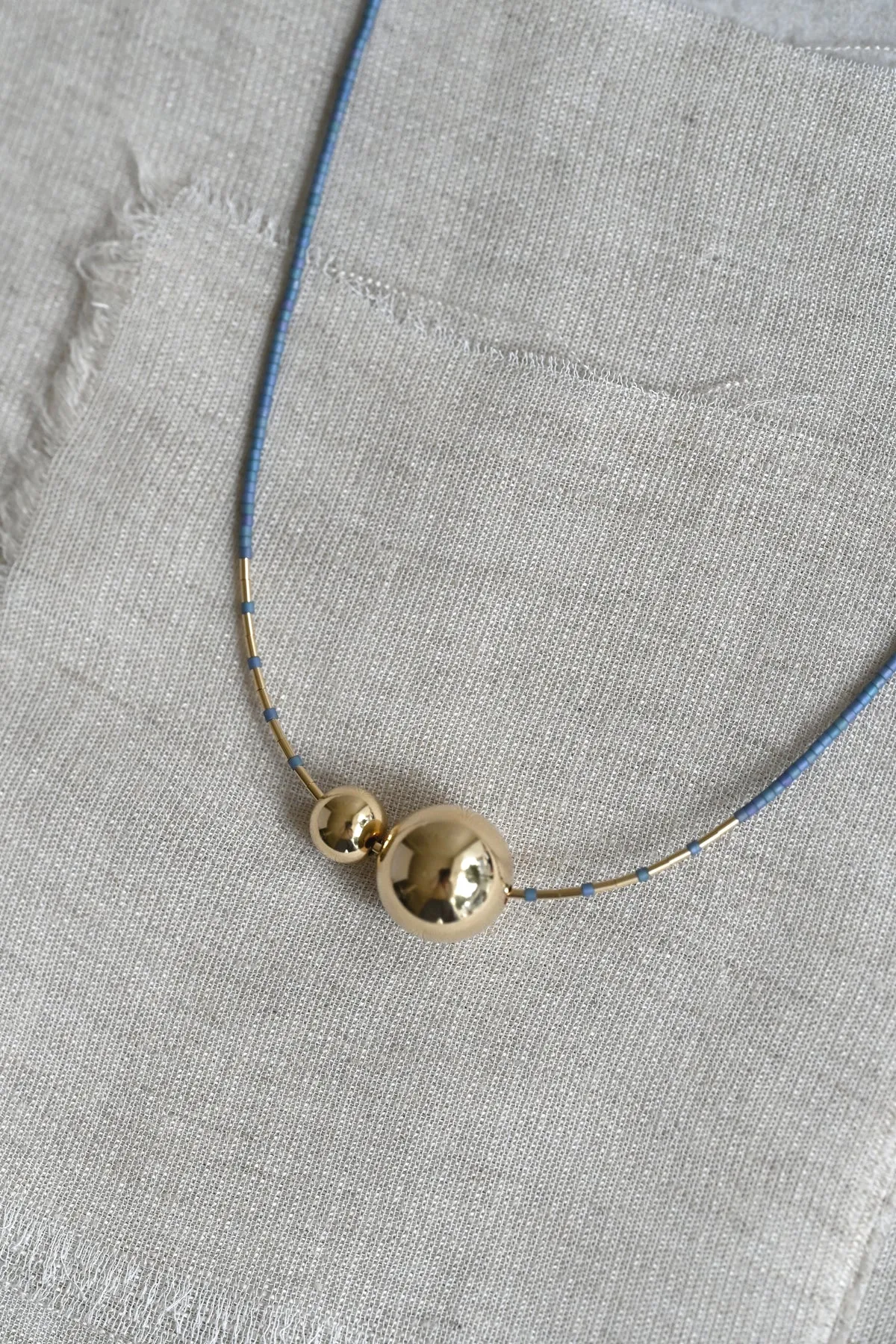 Mimas Necklace, Indigo