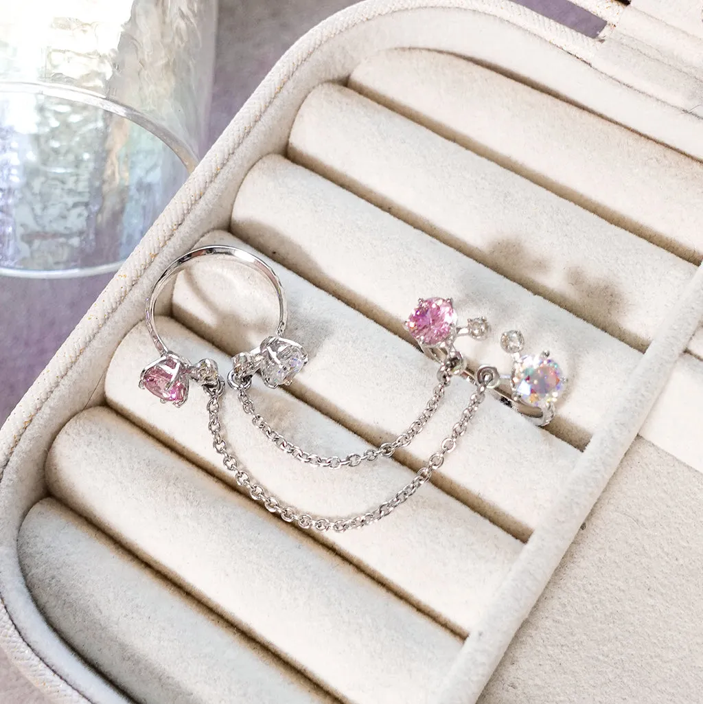 Mini Gems Ring [Unicorn/Pink gems]