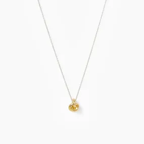 Mixed Metal Long Knot Necklace (Pre-order)