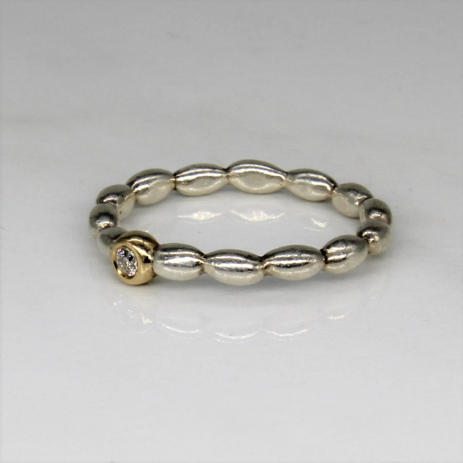 'Pandora' Diamond Bubble Ring | 0.04ctw | SZ 7 |