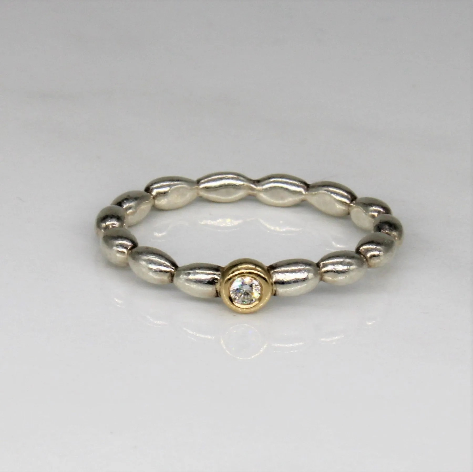 'Pandora' Diamond Bubble Ring | 0.04ctw | SZ 7 |