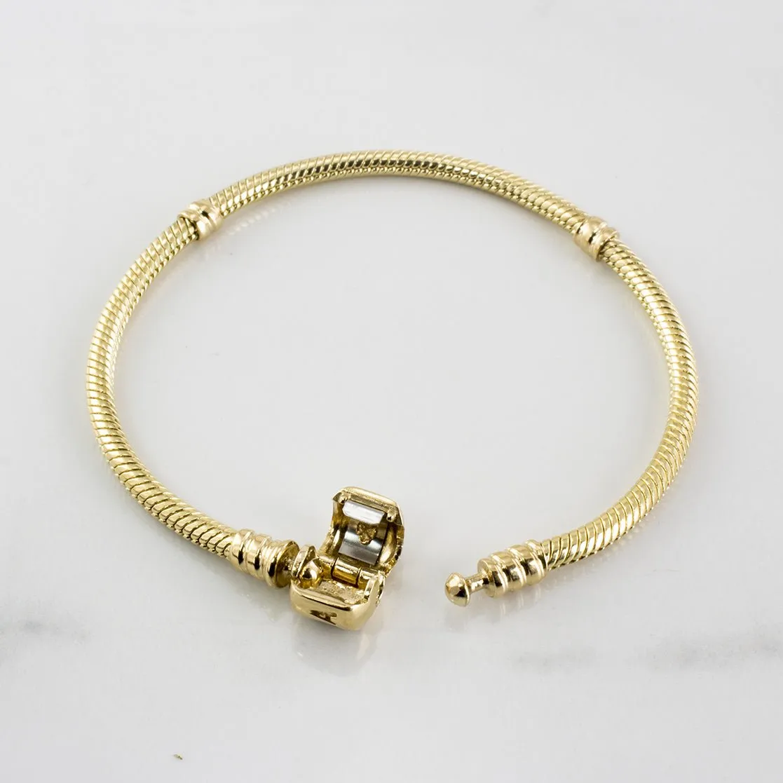 'Pandora' Moments Gold Clasp Bracelet | SZ 7" |
