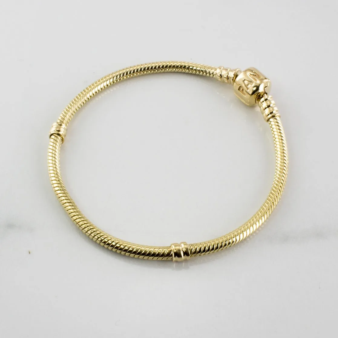 'Pandora' Moments Gold Clasp Bracelet | SZ 7" |