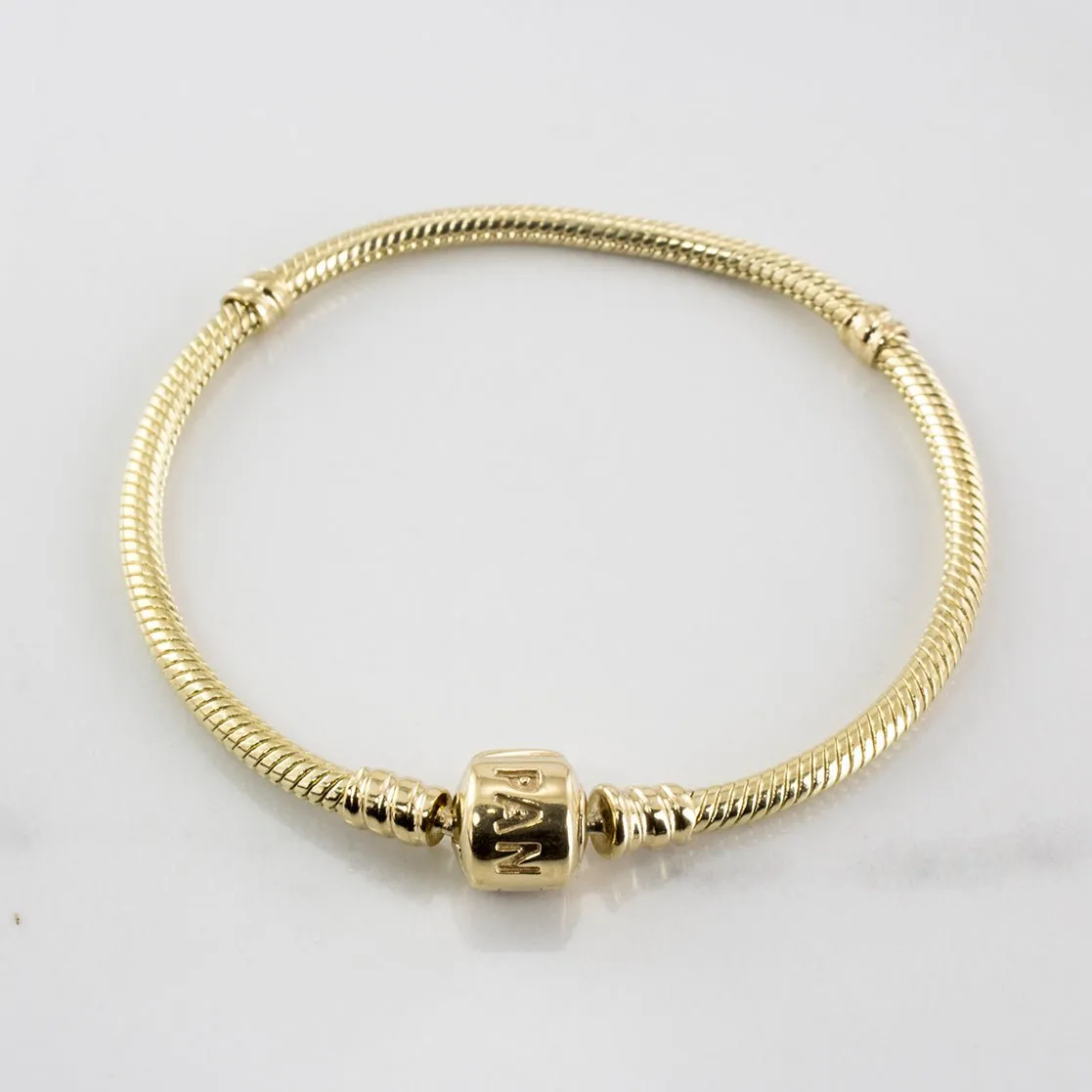 'Pandora' Moments Gold Clasp Bracelet | SZ 7" |