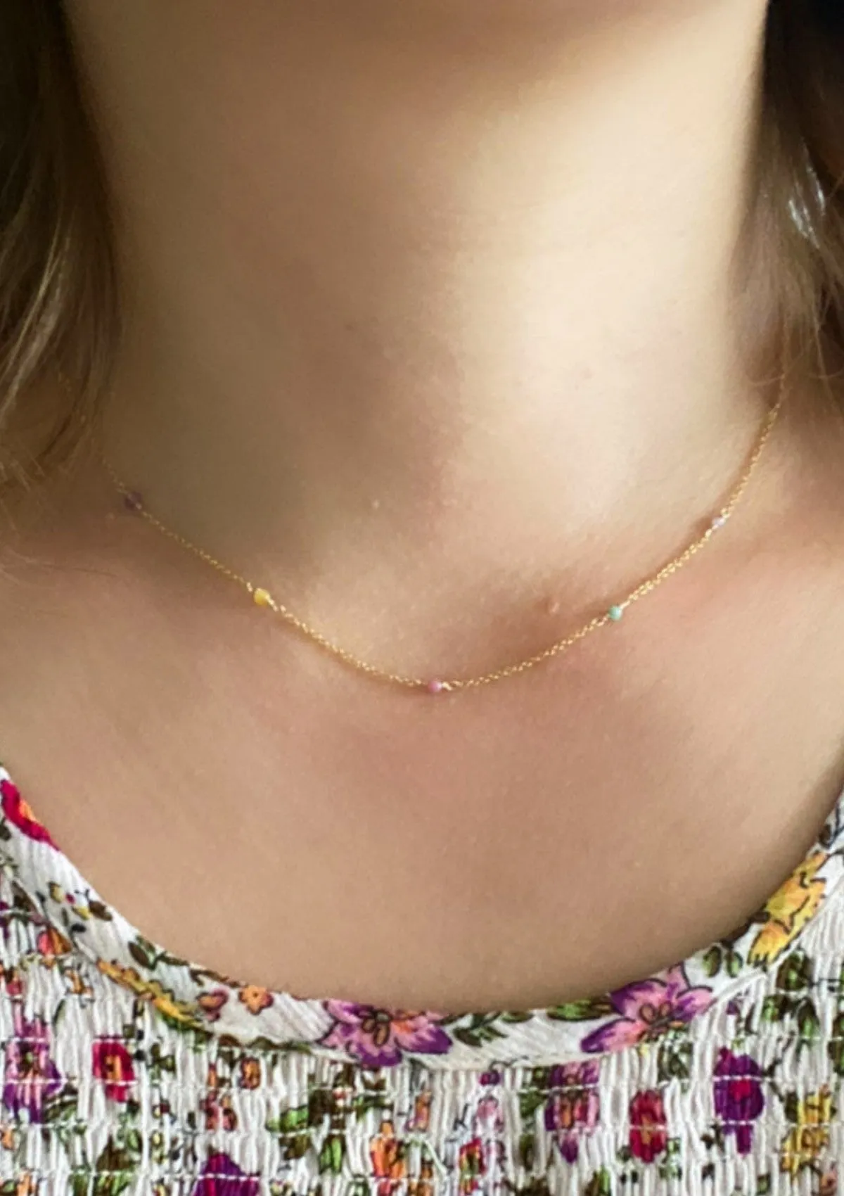 Pastel beaded Necklace