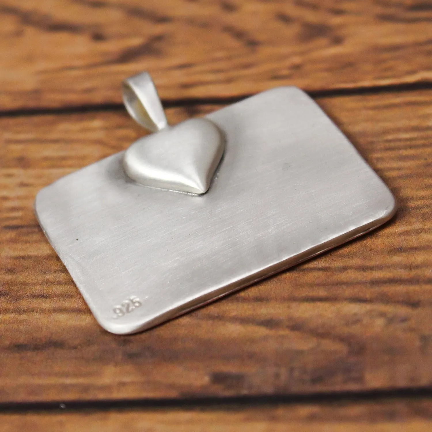 Rectangle Sunburst Mountain Necklace