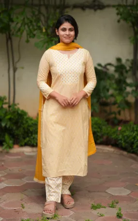 Shakira Yellow (Kurti Pant Dupatta)