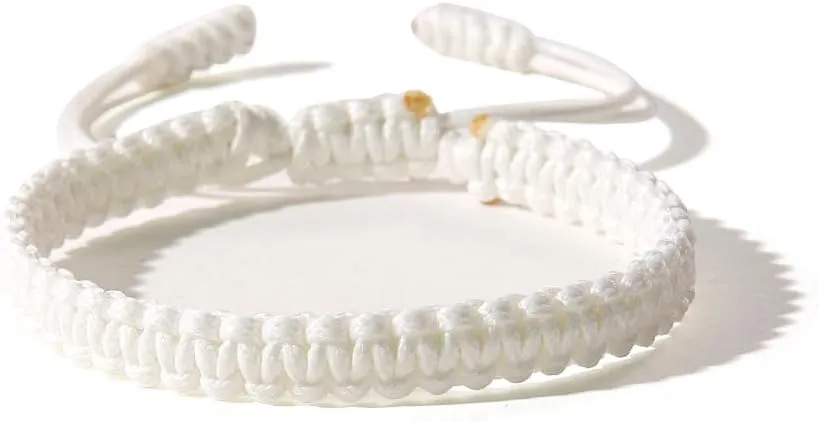 tenghong2021 Handmade Rope String Hand-Knitted Bracelet for Women Tibetan Buddhist Woven Lucky Cotton Bracelet Adjustable Knitted String Rope Braided Adjustable Bracelet for Men Gifts Jewelry