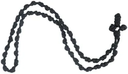 XAM Handmade Nylon Rope Cross Necklace - Adjustable Length Unisex Prayer Jewelry
