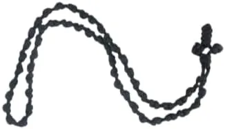 XAM Handmade Nylon Rope Cross Necklace - Adjustable Length Unisex Prayer Jewelry