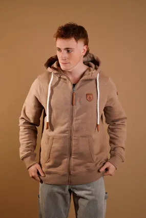 Zeus Mocha Zip Hoodie